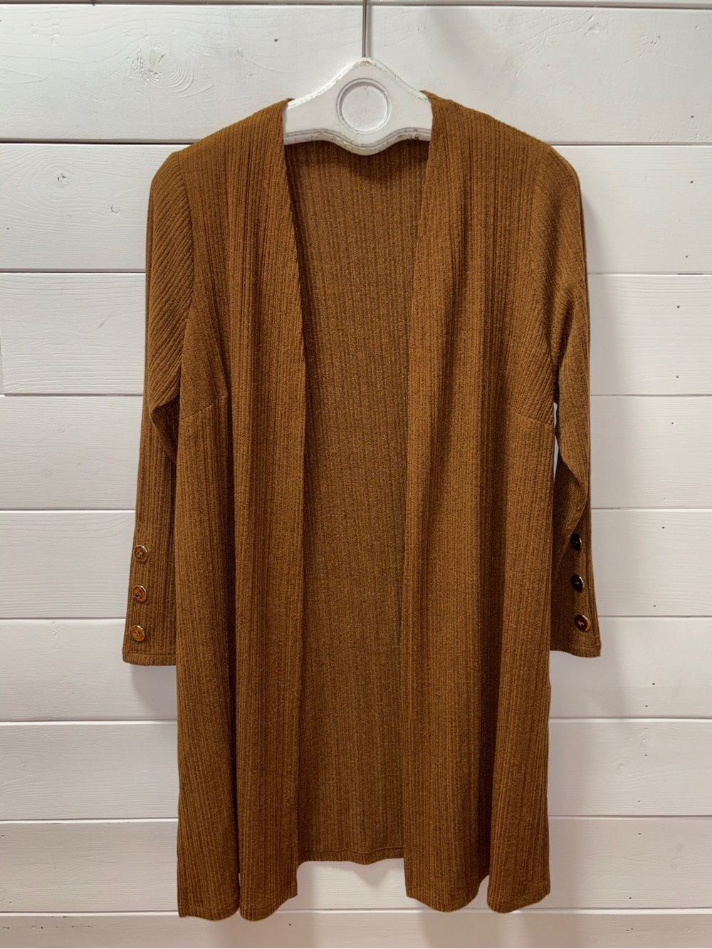 Laura Plus Open Front Ribbed Cardigan – Size X - Picture 4 of 12